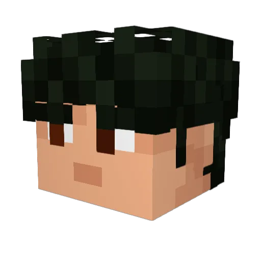 CosmicDady Minecraft avatar head, 3D render