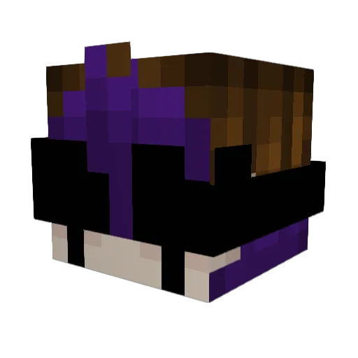CosmicDoesStream Minecraft avatar head, 3D render