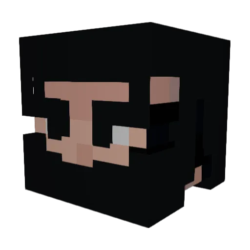 CosmicDwarf Minecraft avatar head, 3D render