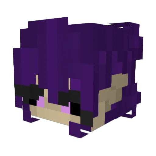 CosmicEmmi Minecraft avatar head, 3D render