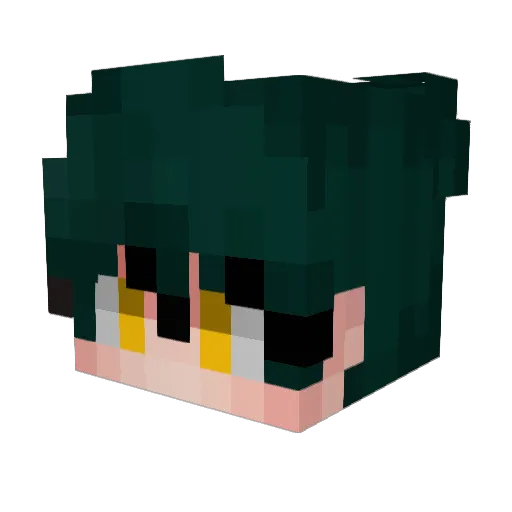 CosmicEyes Minecraft avatar head, 3D render
