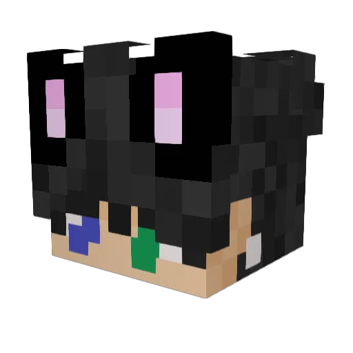 CosmicFoool Minecraft avatar head, 3D render