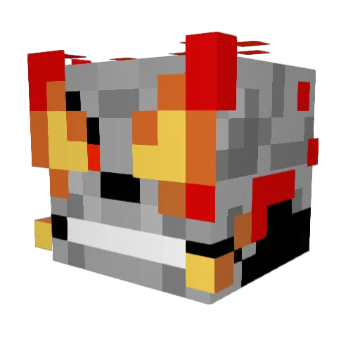 CosmicFox230 Minecraft avatar head, 3D render