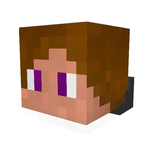 CosmicGenes Minecraft avatar head, 3D render