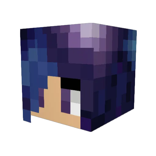 CosmicGirlx3314 Minecraft avatar head, 3D render
