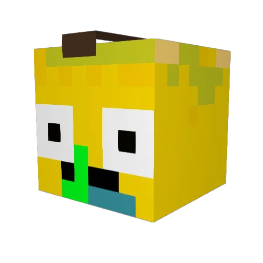 CosmicGogo451378 Minecraft avatar head, 3D render