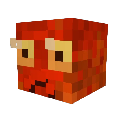 CosmicJunk Minecraft avatar head, 3D render