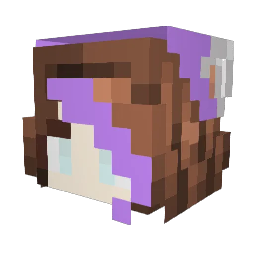 CosmicLunar2107 Minecraft avatar head, 3D render