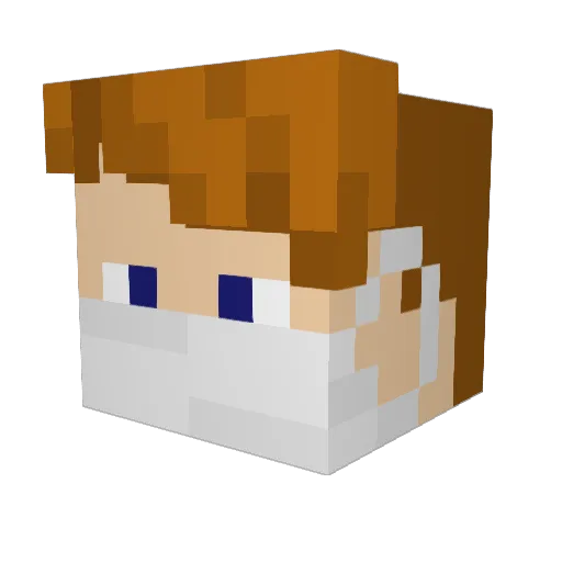 CosmicMB Minecraft avatar head, 3D render