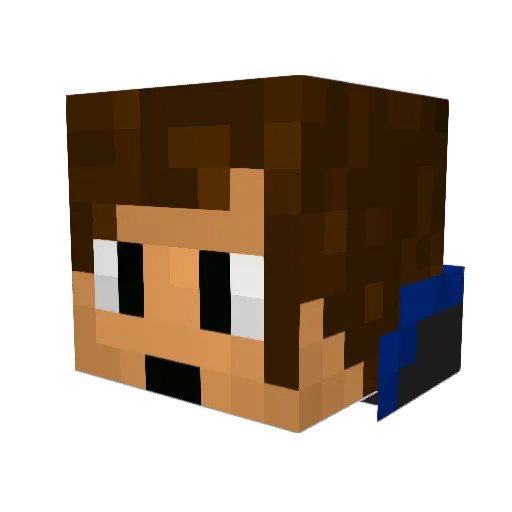 CosmicMender0 Minecraft avatar head, 3D render