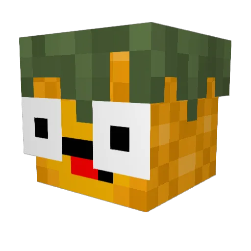 CosmicPineapple Minecraft avatar head, 3D render