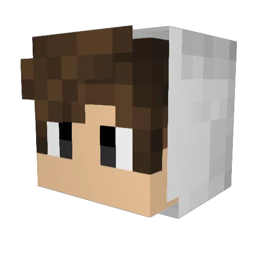 CosmicPrisons Minecraft avatar head, 3D render