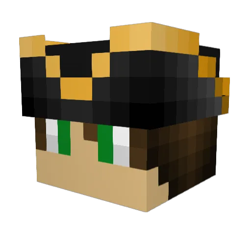 CosmicR Minecraft avatar head, 3D render