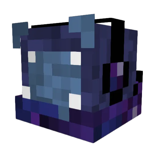 CosmicSihouette Minecraft avatar head, 3D render