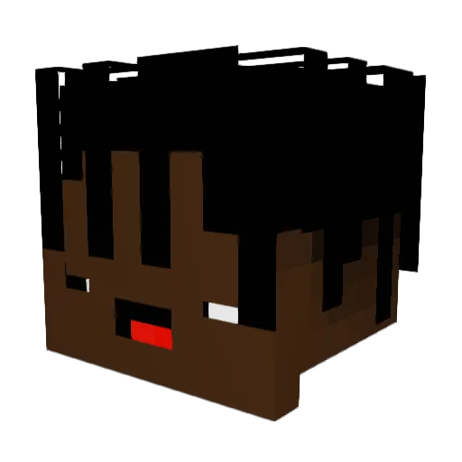 CosmicSpark12 Minecraft avatar head, 3D render