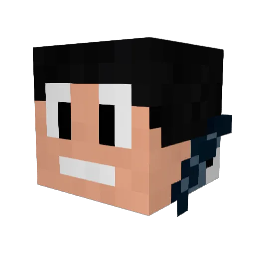 CosmicSquid098 Minecraft avatar head, 3D render