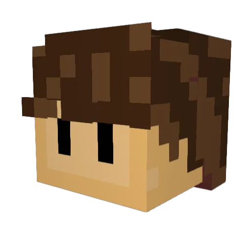 CosmicTheW0lf Minecraft avatar head, 3D render