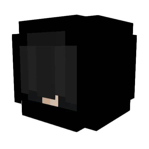 CosmicTism Minecraft avatar head, 3D render