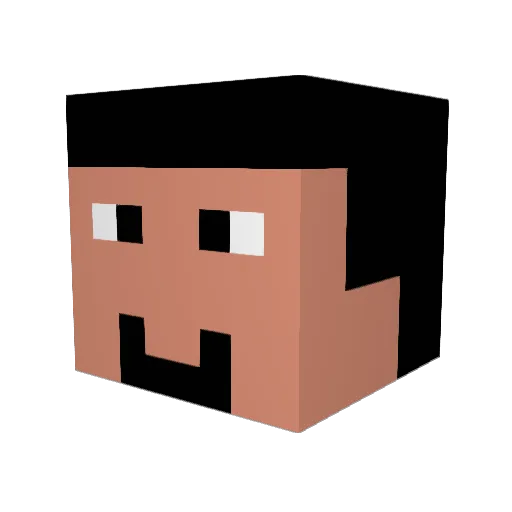 CosmicVin Minecraft avatar head, 3D render
