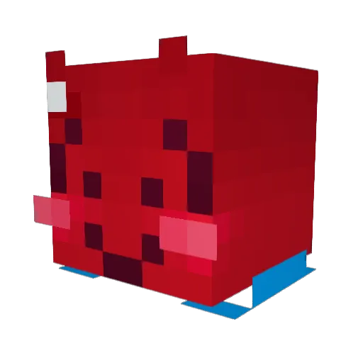 CosmicViscera Minecraft avatar head, 3D render