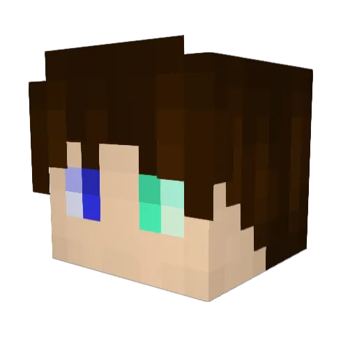 Cosmic_Ice Minecraft avatar head, 3D render