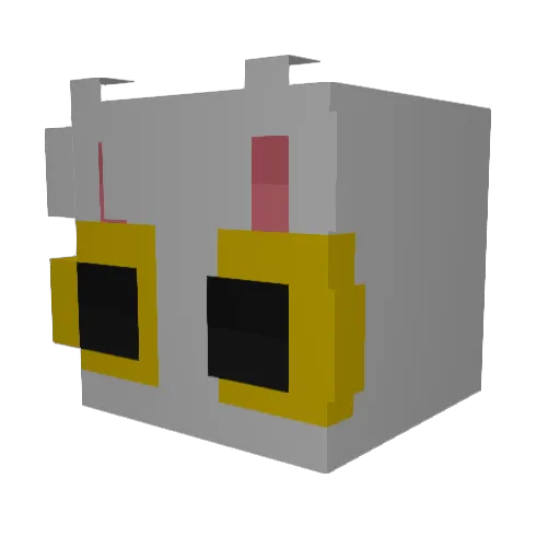Cosmic_Miro Minecraft avatar head, 3D render