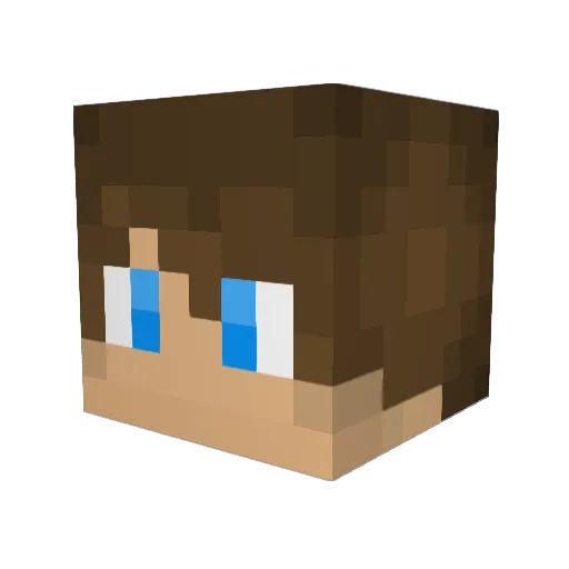 Cosmic_Rain Minecraft avatar head, 3D render