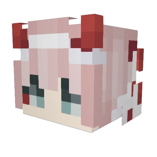 Cosmic_Siren Minecraft avatar head, 3D render