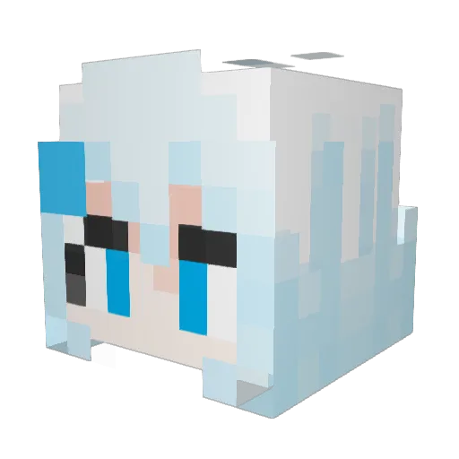 Cosmic_complier Minecraft avatar head, 3D render