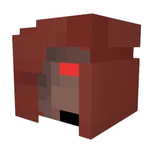 Cosmicalli Minecraft avatar head, 3D render