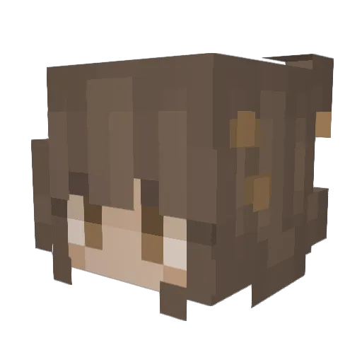 Cosmiciali Minecraft avatar head, 3D render