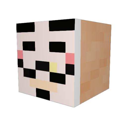 Cosmickev Minecraft avatar head, 3D render