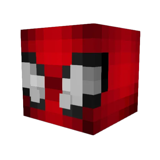 CosmikOficial Minecraft avatar head, 3D render