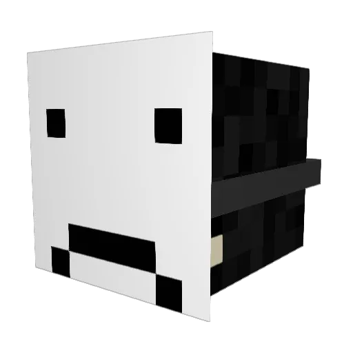 Cosmin_Four Minecraft avatar head, 3D render