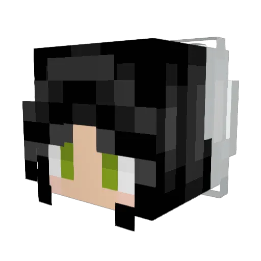 Cosmiqz Minecraft avatar head, 3D render