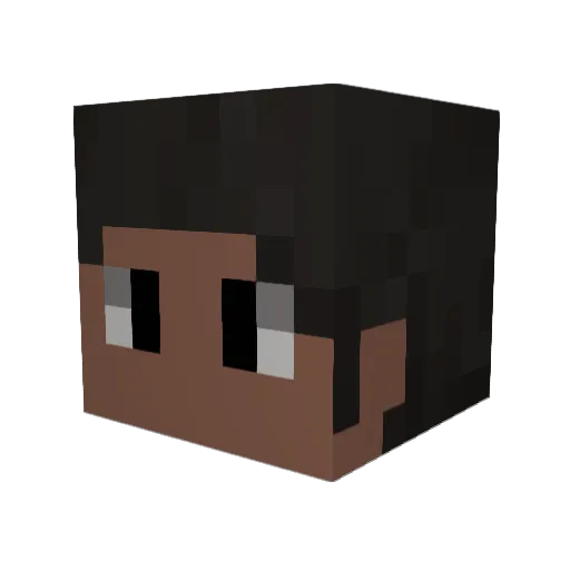 Cosmisol Minecraft avatar head, 3D render
