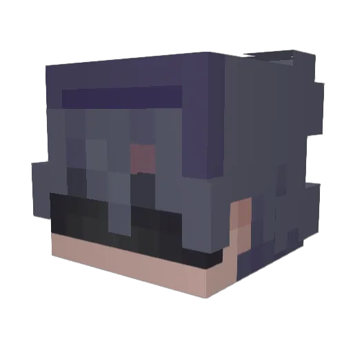 CosmixNexus Minecraft avatar head, 3D render