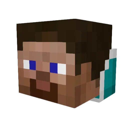 Cosmo058 Minecraft avatar head, 3D render