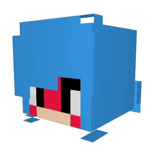 CosmoBugg Minecraft avatar head, 3D render