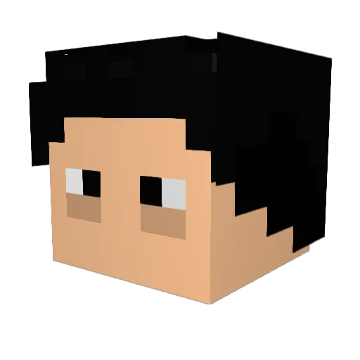 CosmoCap Minecraft avatar head, 3D render