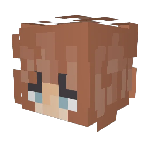 CosmoMoonn Minecraft avatar head, 3D render