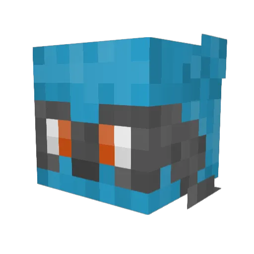 CosmoOracle Minecraft avatar head, 3D render