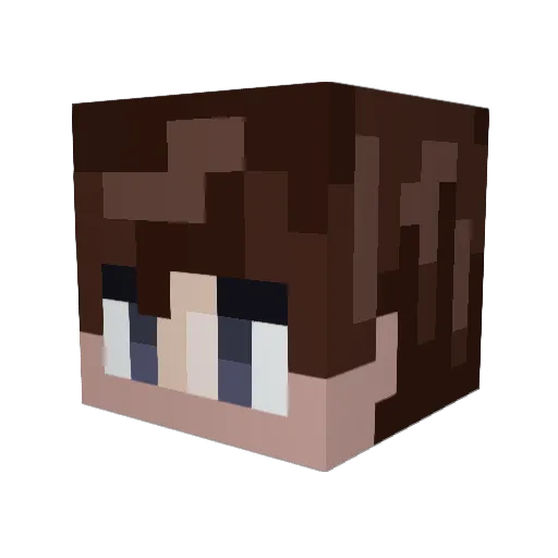 CosmoUni Minecraft avatar head, 3D render