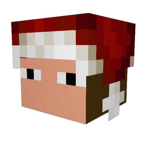 Cosmo_Banny Minecraft avatar head, 3D render