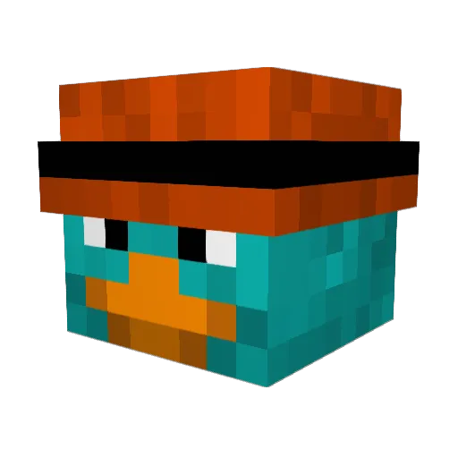 Cosmodk Minecraft avatar head, 3D render