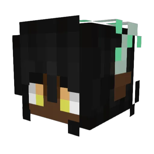 Cosmohh Minecraft avatar head, 3D render