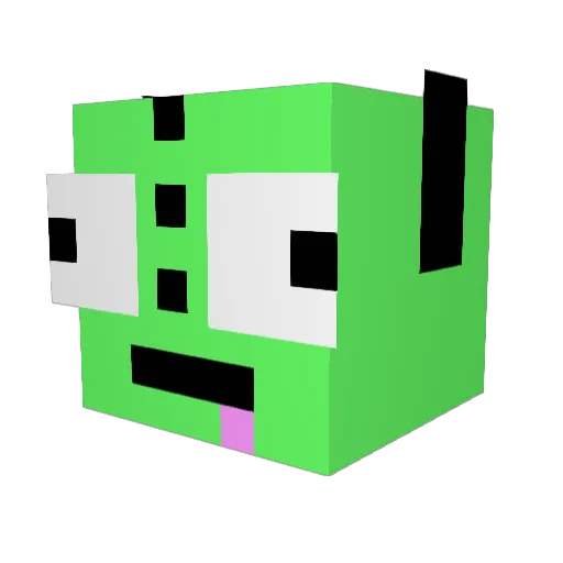 Cosmoisbest Minecraft avatar head, 3D render