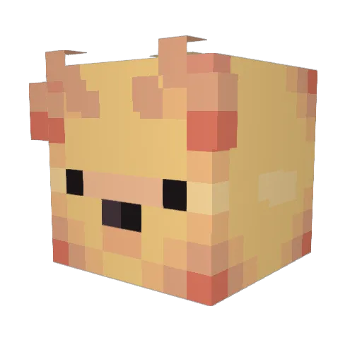 Cosmopips Minecraft avatar head, 3D render