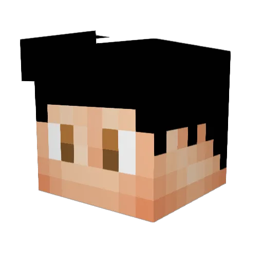 Cosmor Minecraft avatar head, 3D render
