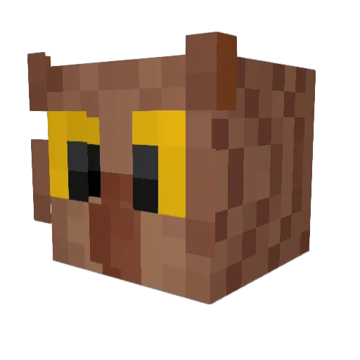 Cosmorphia Minecraft avatar head, 3D render